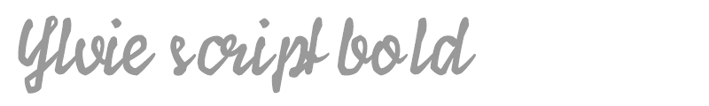 Ylvie script bold